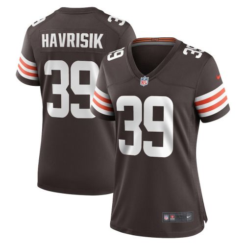 Lucas Havrisik 39 Cleveland Browns Women Team Game Jersey - Brown