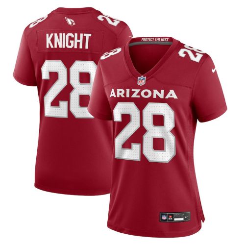 Qwuantrezz Knight 28 Arizona Cardinals Women Game Jersey - Cardinal