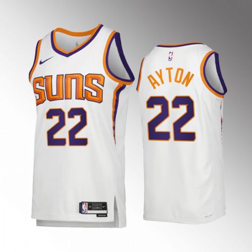 Phoenix Suns Deandre Ayton 22 2022-23 Association Edition White Jersey Swingman