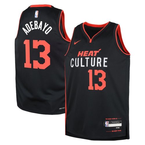 Bam Adebayo 13 Miami Heat 2023/24 City Edition Swingman YOUTH Jersey - Black