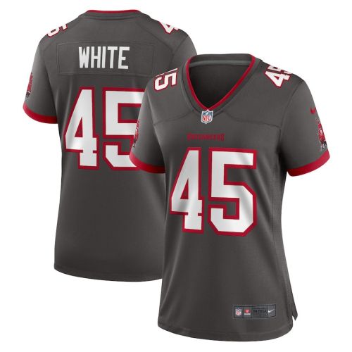 Devin White 45 Tampa Bay Buccaneers Women Game Jersey - Pewter