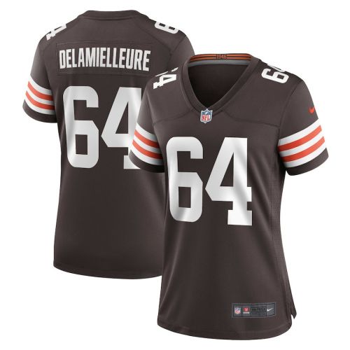 Joe DeLamielleure 64 Cleveland Browns Women's Game Player Jersey - Brown