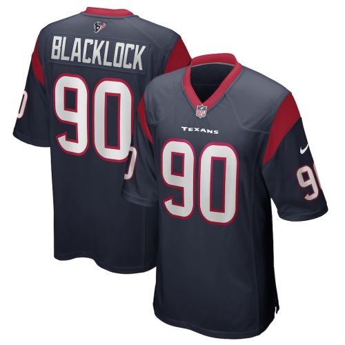 Ross Blacklock 90 Houston Texans Men's Game Jersey - Navy