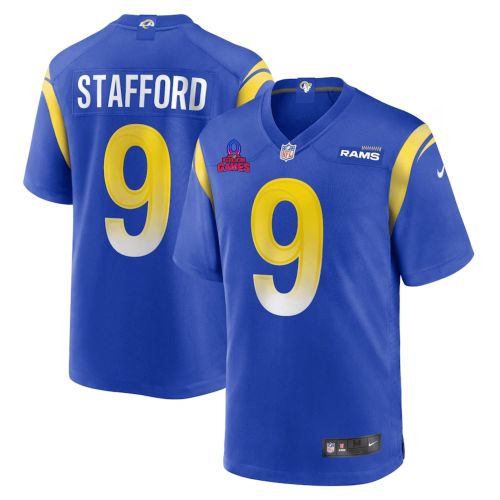 Matthew Stafford 9 Los Angeles Rams 2024 Pro Bowl Patch Game Men Jersey - Royal