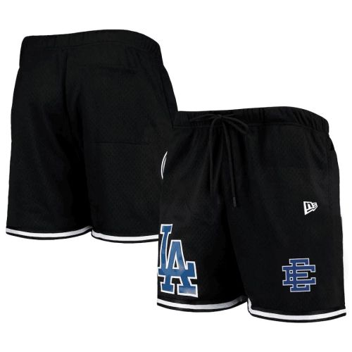 Los Angeles Dodgers Team Standard Logo Mesh Shorts - Black