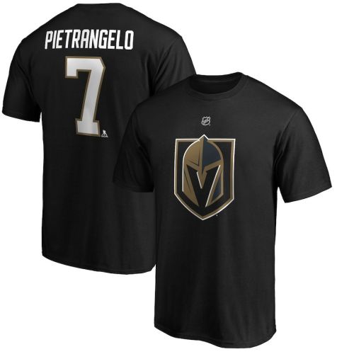 Alex Pietrangelo 7 Vegas Golden Knights Logo T-Shirt - Black