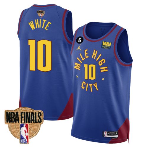 Jack White 10 Denver Nuggets Final Champions 2023 Swingman Jersey - Blue