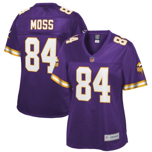 Randy Moss 84 Minnesota Vikings Pro Line Women Retired Jersey - Purple