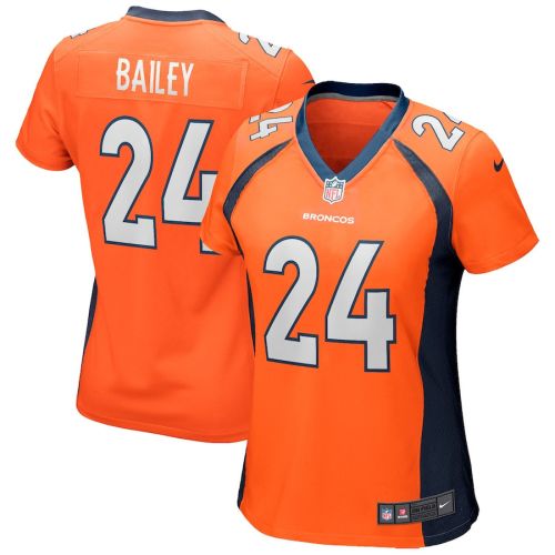 Champ Bailey 24 Denver Broncos Women Game Retired Jersey - Orange