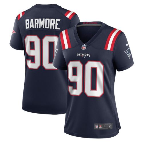 Christian Barmore 90 New England Patriots Women Game Jersey - Navy