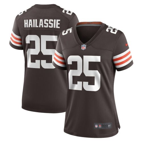 Kahlef Hailassie 25 Cleveland Browns Women's Game Player Jersey - Brown