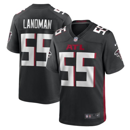 Nate Landman Atlanta Falcons Game Player Jersey - Black