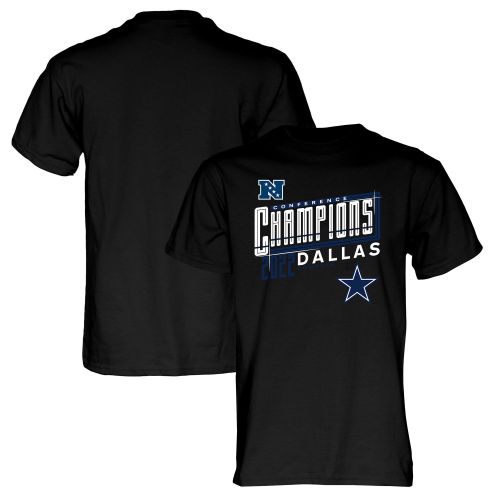 Dallas Cowboys 2022 NFC Conference Champions Kick T-Shirt - Black