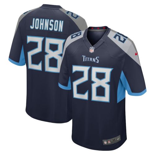 Chris Johnson 28 Tennessee Titans Retired Game Jersey - Navy