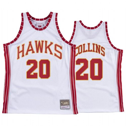 John Collins 20 Atlanta Hawks Hardwood Classics Jersey White