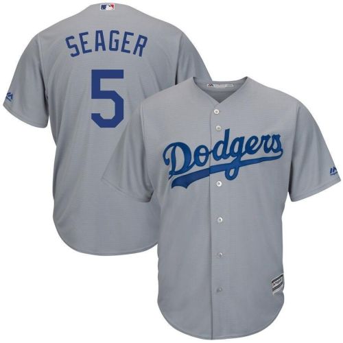 Corey Seager Los Angeles Dodgers Road Official Cool Base Player Jersey - Gray