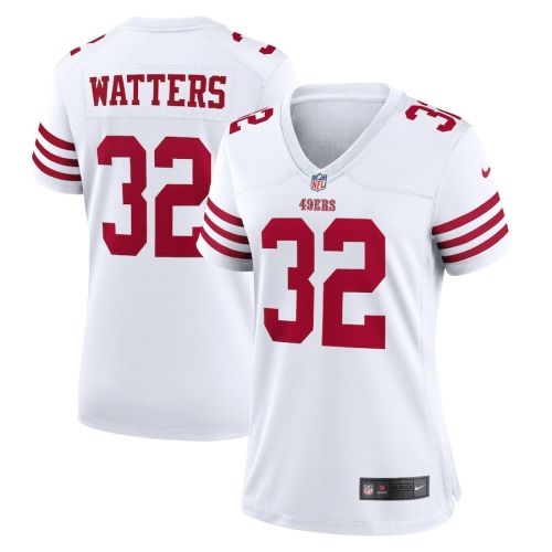 Ricky Watters 32 San Francisco 49ers Women Retired Game Jersey - White