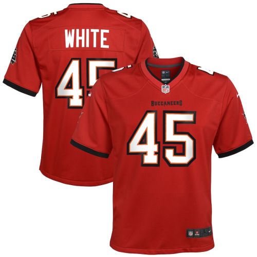 Devin White 45 Tampa Bay Buccaneers Youth Game Jersey - Red