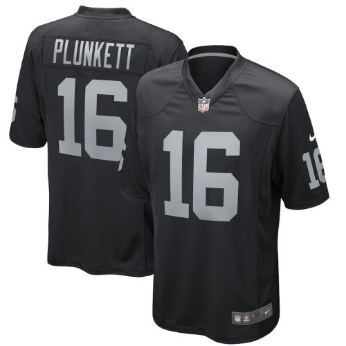 Jim Plunkett 16 Las Vegas Raiders Men Game Retired Jersey - Black