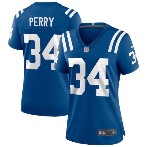 Joe Perry 34 Indianapolis Colts Women Game Retired Jersey - Royal