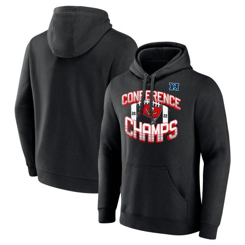 Tampa Bay Buccaneers 2022 NFC Conference Champions Icon Bold Pullover Hoodie - Black