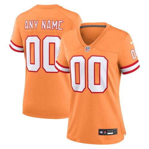 Tampa Bay Buccaneers Women Custom Throwback Game Jersey - Orange