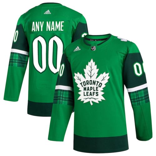 Toronto Maple Leafs St. Patrick's Day Custom Men Jersey - Kelly Green