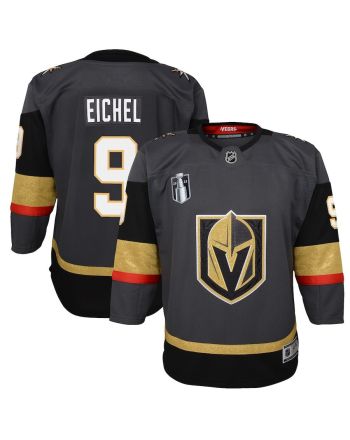 Jack Eichel 9 Vegas Golden Knights Youth 2023 Stanley Cup Final Alternate Jersey - Black