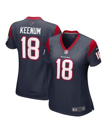 Case Keenum 18 Houston Texans Women Team Game Jersey - Navy