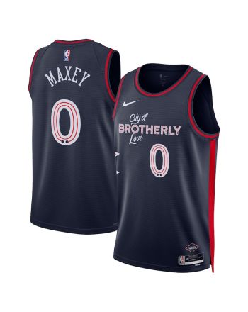 Tyrese Maxey 0 Philadelphia 76ers 2023/24 City Edition Swingman Jersey - Navy