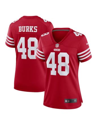 Oren Burks San Francisco 49ers Women's Game Player Jersey - Scarlet