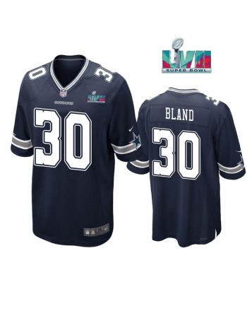 Daron Bland 30 Dallas Cowboys Super Bowl LVII Super Bowl LVII Navy Men Game Jersey