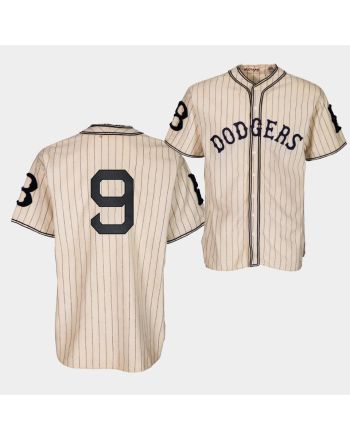 Brooklyn Dodgers Gavin Lux 1933 Heritage 9 Gold Pinstripe Jersey