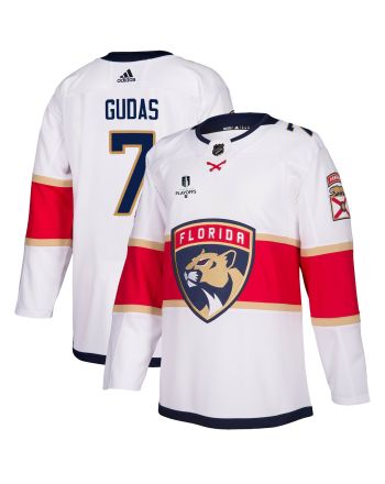 Florida Panthers Radko Gudas 7 Away 2023 Stanley Cup Playoffs Breakaway Men Jersey - White