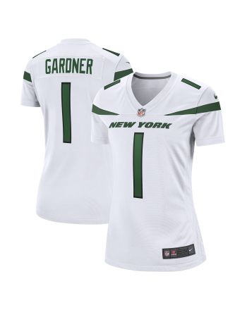 Ahmad Sauce Gardner 1 New York Jets Women's 2022 Draft First Round Pick Game Jersey In White