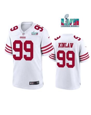 Javon Kinlaw 99 San Francisco 49Ers Super Bowl LVII Men Game Jersey- White