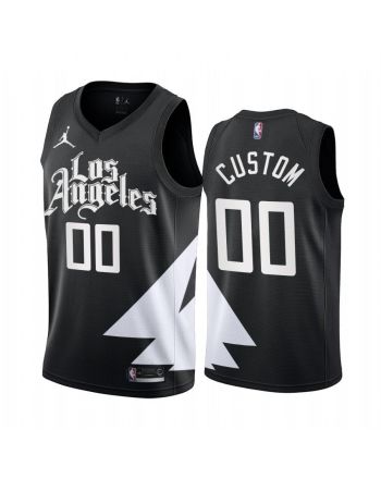 Los Angeles Clippers Custom 2022-23 Statement Edition Black Jersey - Men Jersey