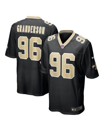 Carl Granderson 96 New Orleans Saints Men Game Jersey - Black