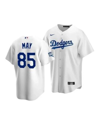 Men's Los Angeles Dodgers Dustin May 85 2020 World Series Champions White Home Jersey