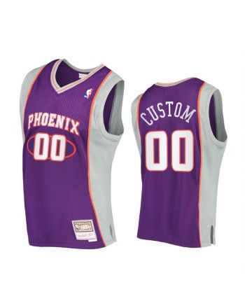 Custom 00 Phoenix Suns Hardwood Classics Jersey Purple