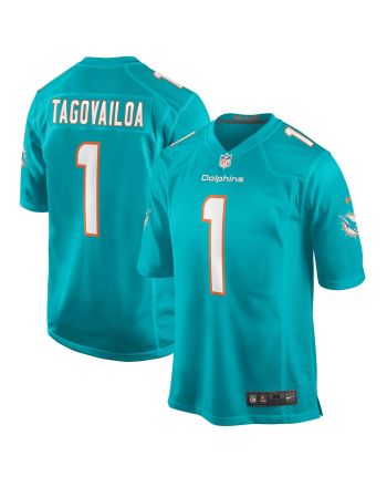 Tua Tagovailoa Miami Dolphins Game Jersey - Aqua Jersey