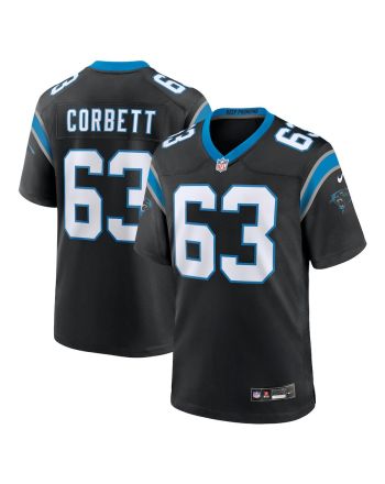 Austin Corbett 63 Carolina Panthers Team Game Men Jersey - Black