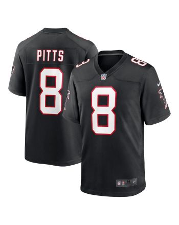 Kyle Pitts 8 Atlanta Falcons Men Game Jersey - Black