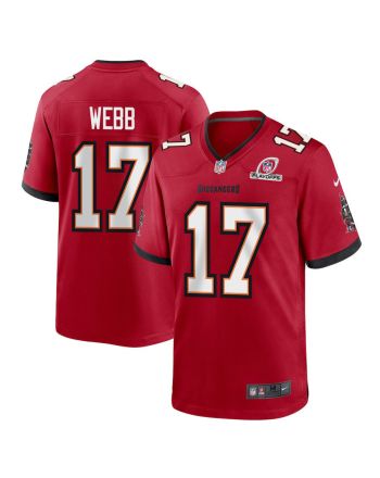 Raleigh Webb 17 Tampa Bay Buccaneers 2023 Playoffs Patch Game Men Jersey - Red