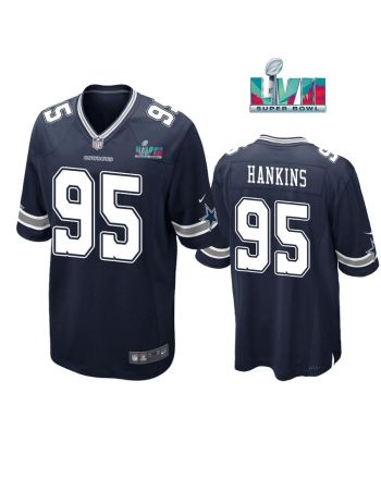 Johnathan Hankins 95 Dallas Cowboys Super Bowl LVII Super Bowl LVII Navy Men Game Jersey