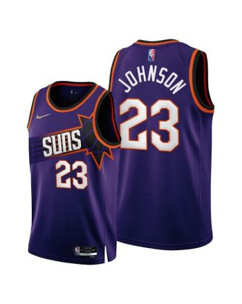 Phoenix Suns 23 Cameron Johnson 2022-23 Icon Edition Jersey Purple - Men Jersey