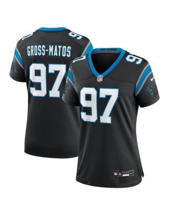 Yetur Gross-Matos 97 Carolina Panthers Women's Team Game Jersey - Black