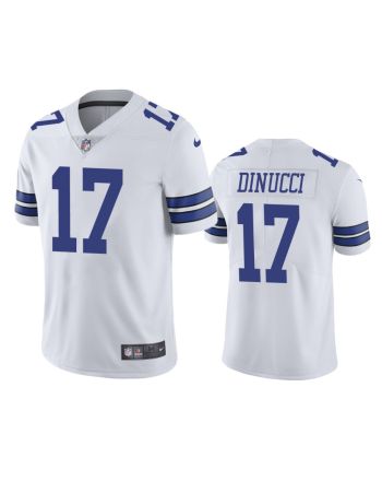 Dallas Cowboys Ben DiNucci 17 White Vapor Limited Jersey - Men's