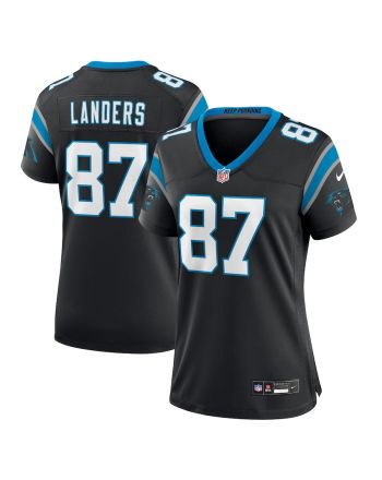 Matt Landers 87 Carolina Panthers Game Women Jersey - Black