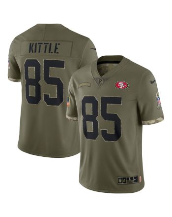 George Kittle San Francisco 49ers 2022 Salute To Service Limited Jersey - Olive